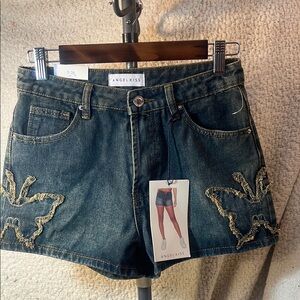 Angel Kiss  🦋 distressed Women’s Jean Shorts